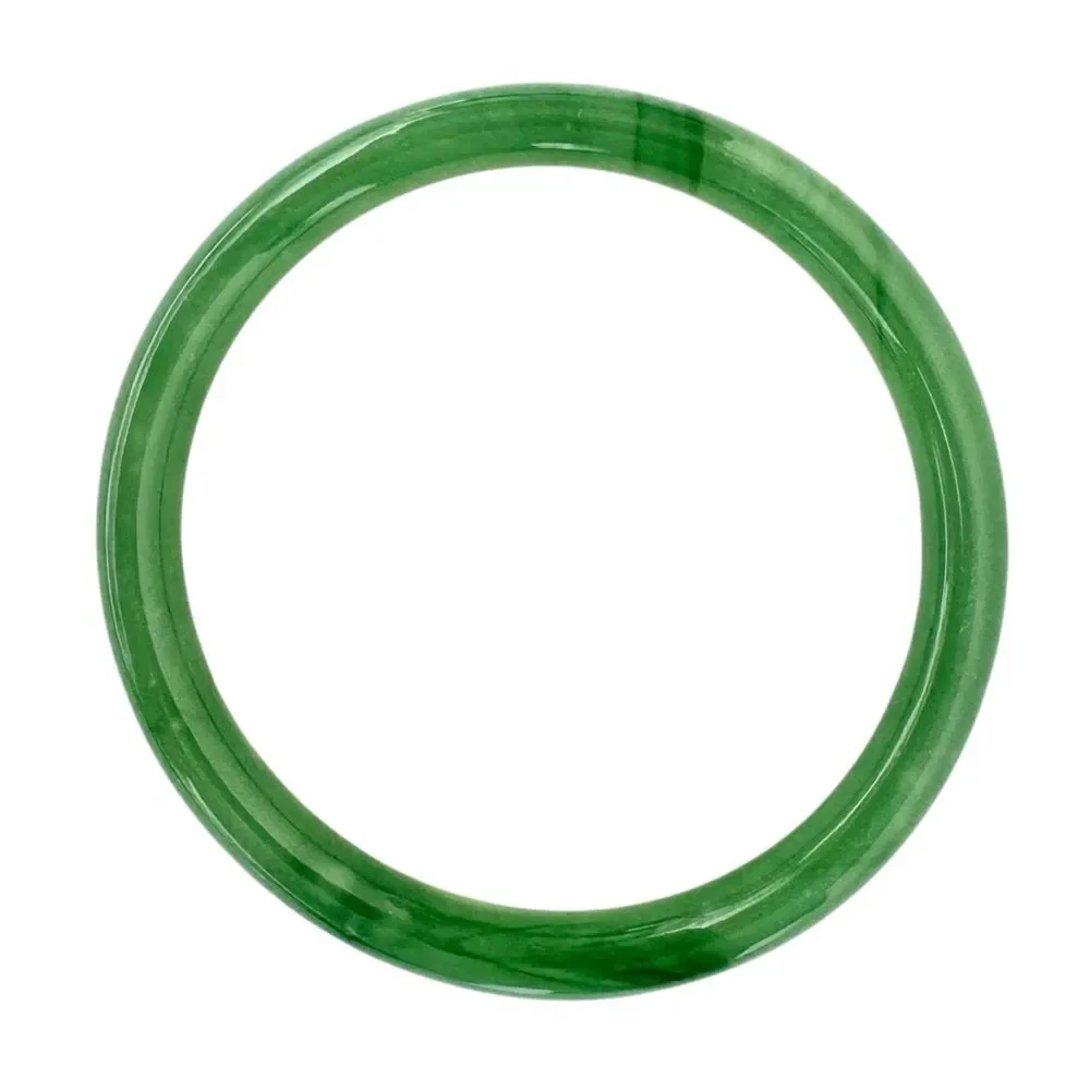 🆕Green Jade Glass Bangle Bracelet - Picture 2 of 5